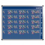 Personal-Raum-Plan,  8 Stunden, 63 Spalten, 103x137 cm, 